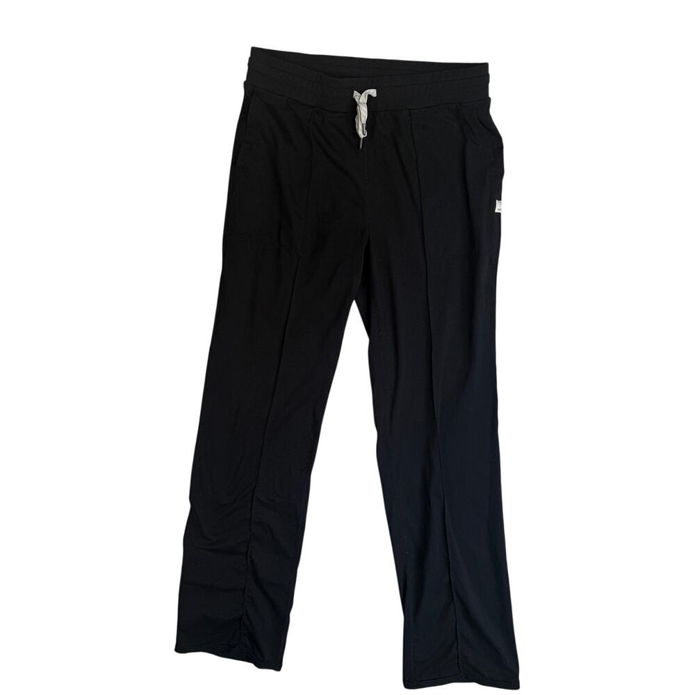 Vuori Halo Essential Wide Leg Flare High Rise Pants Black Medium